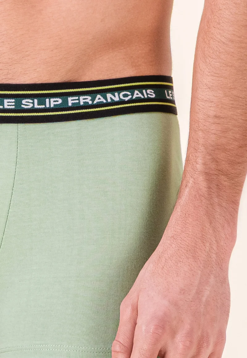 Boxer vert en coton - Redoutable Vert Sauge