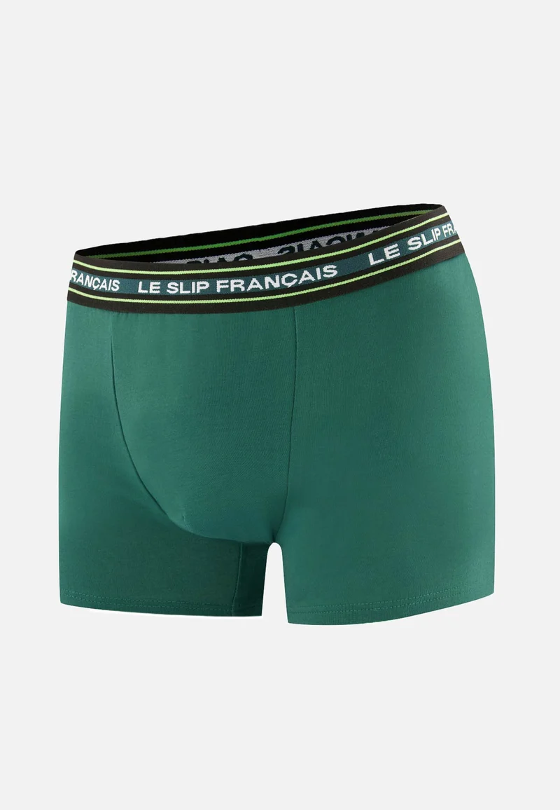 Boxer vert en coton - Redoutable Vert Forêt