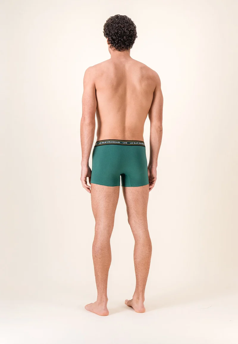 Boxer vert en coton - Redoutable Vert Forêt