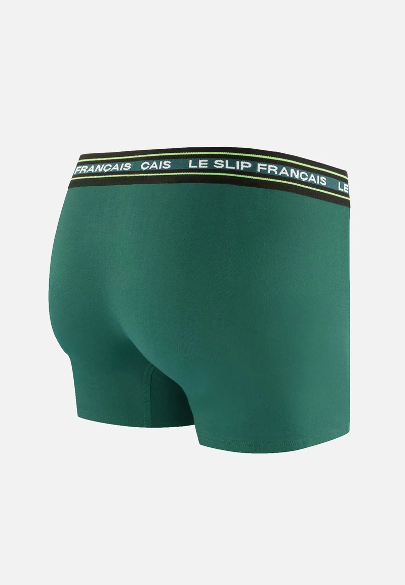 Boxer vert en coton - Redoutable Vert Forêt
