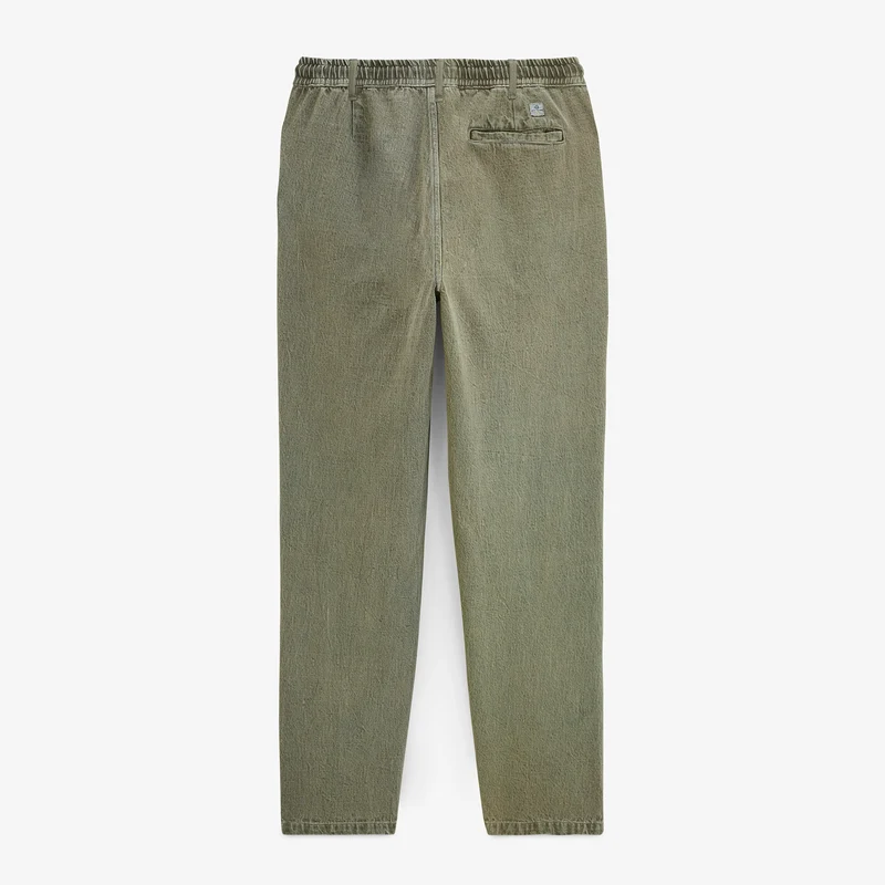 Pantalon coton twill texturé taille élastiquée taupe 549 SBPLAY