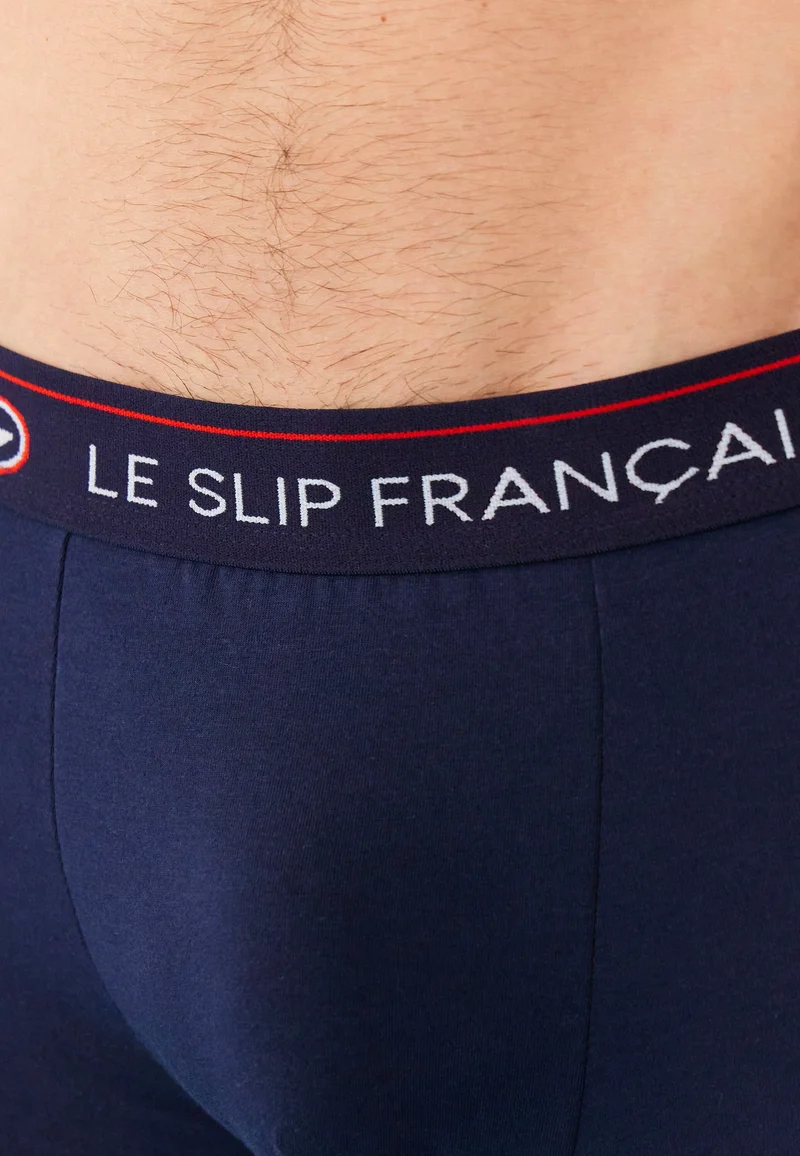 Boxer en coton Brodé Deux Étoiles - Aimé Marine