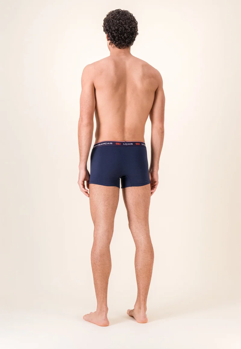Lot de 2 boxers en coton bio - Boxers Marine Rouge - Collab 1083