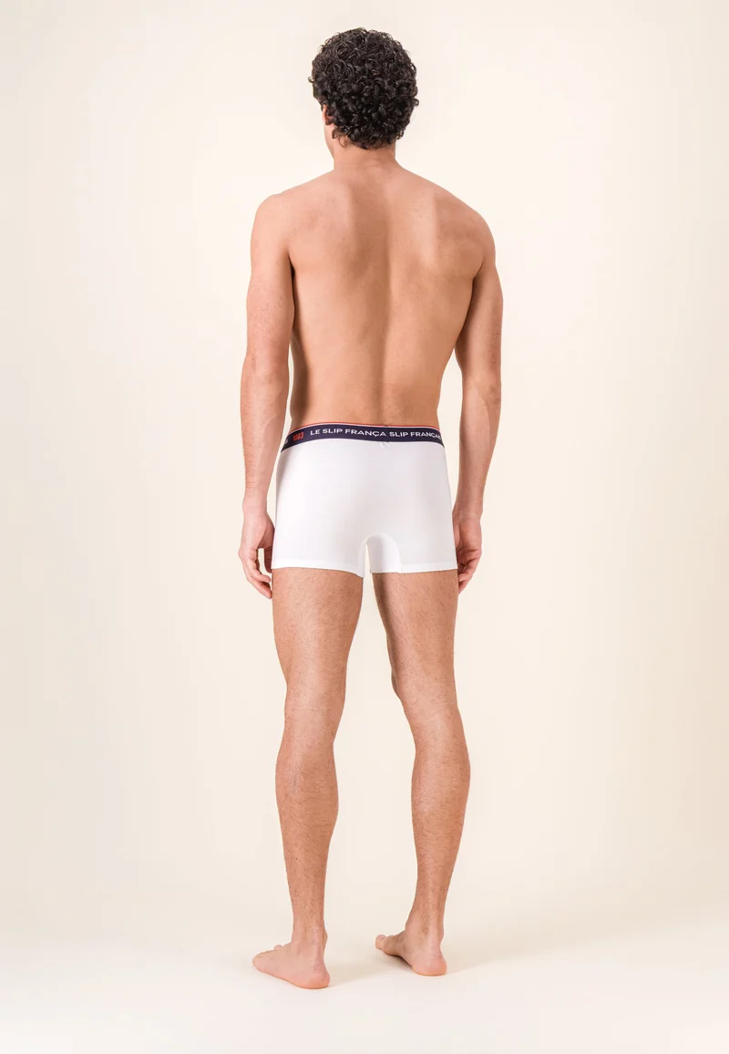 Boxer blanc en coton bio - Redoutable Blanc - Collab 1083