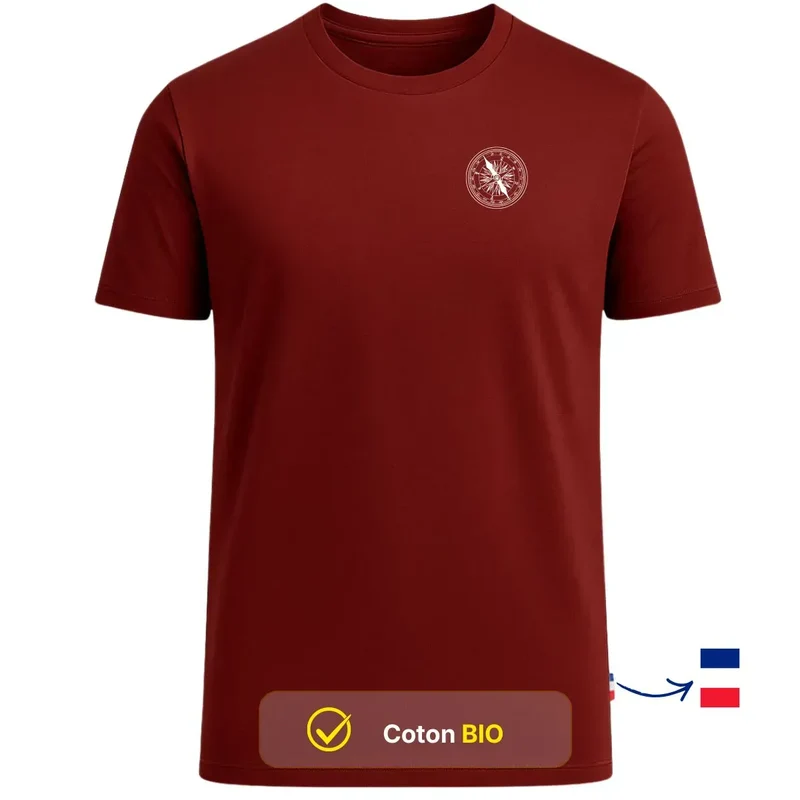 T-shirt Homme Bordeaux | ROSE DES VENTS