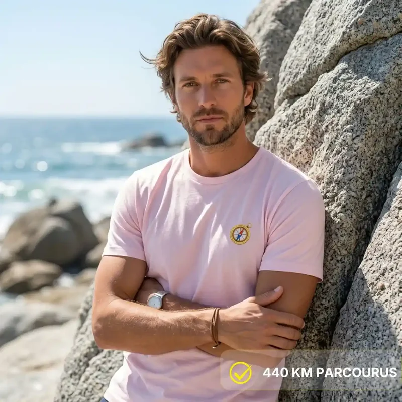 T-shirt Homme Rose clair | BOUSSOLE