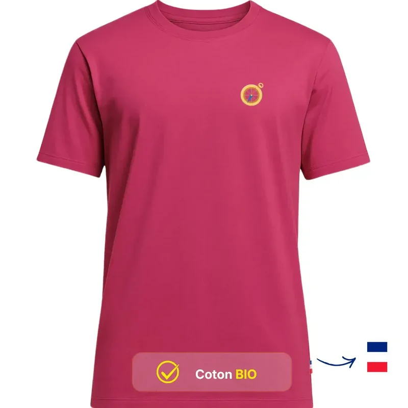 T-shirt Homme Rose Fuchsia | BOUSSOLE