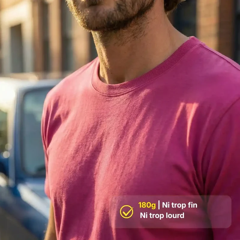 T-shirt Homme Rose Fuchsia | ROSE DES VENTS