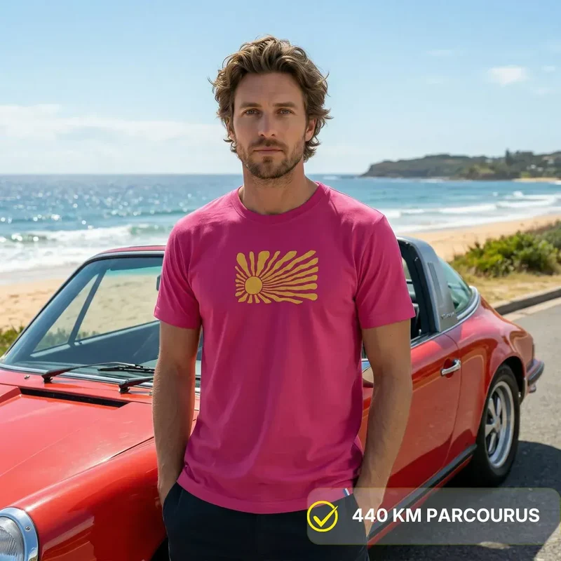 T-shirt Homme Rose Fuchsia | Levant