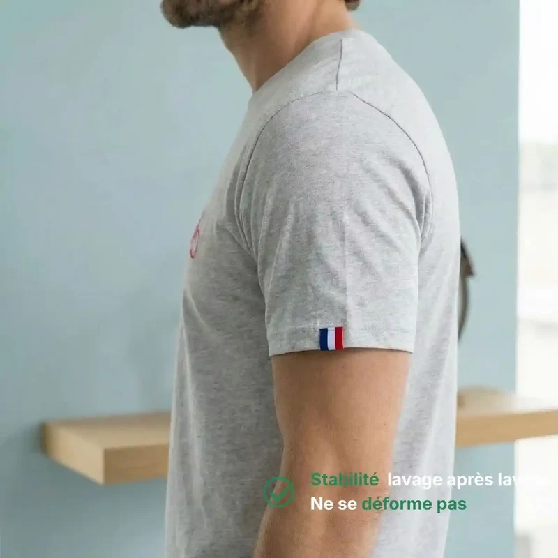 T-shirt Homme gris | Vélo "Vélotafeur"