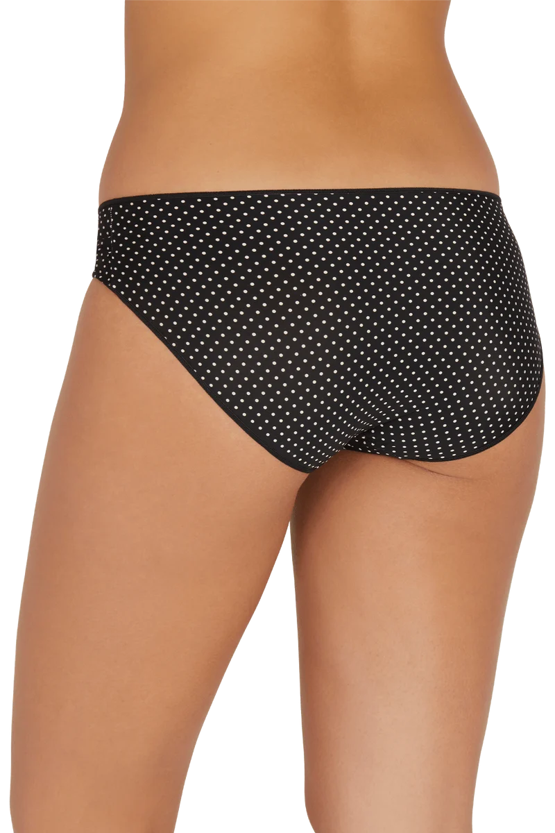 Lot de 3 Slips - Trio fantaisie micro - Pois / noir / poudre