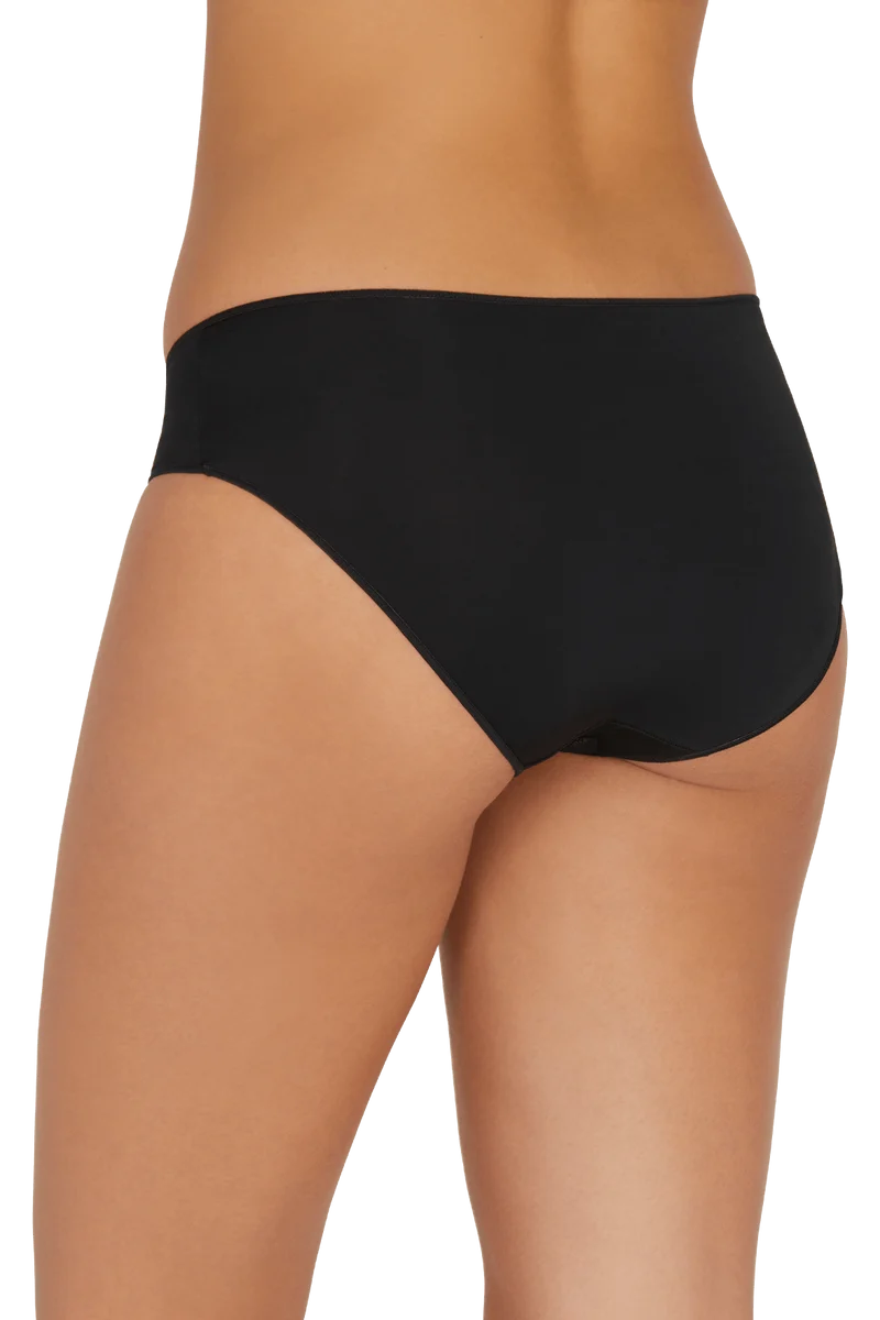 Lot de 3 Slips - Trio fantaisie micro - Pois / noir / poudre