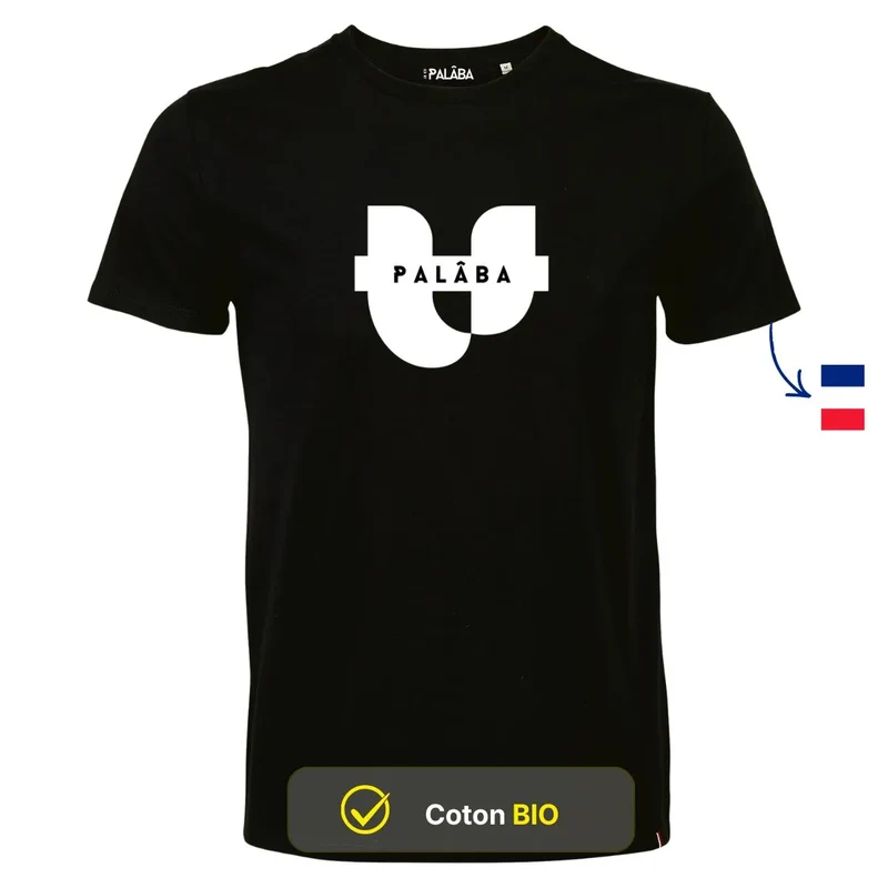 Tshirt noir Jersey coton