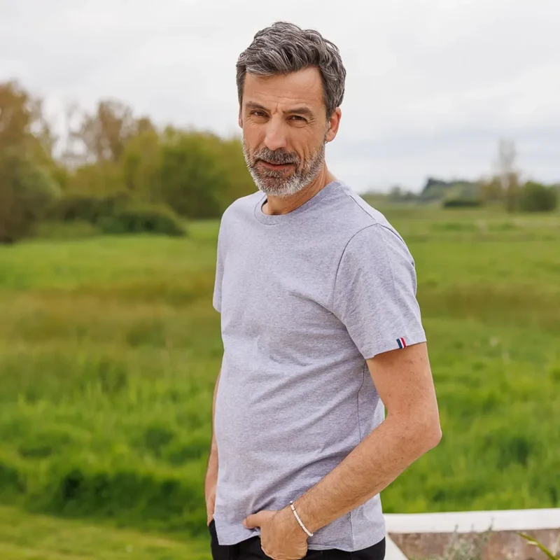 Tee shirt gris uni