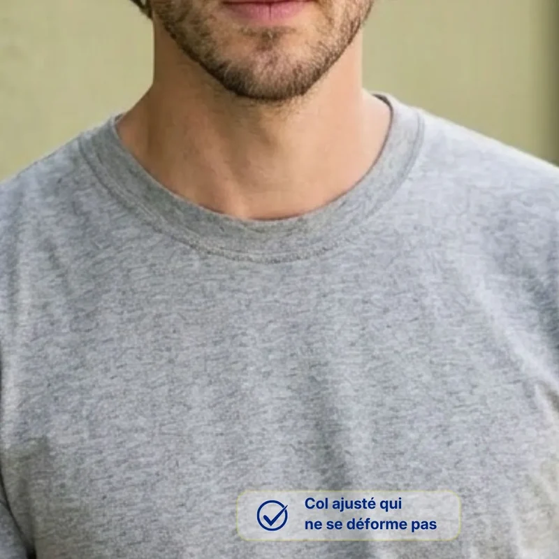 Tee shirt gris homme imprimé