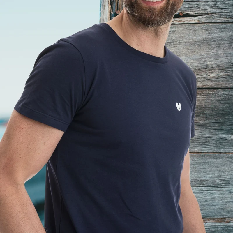 T-shirt bleu marine homme