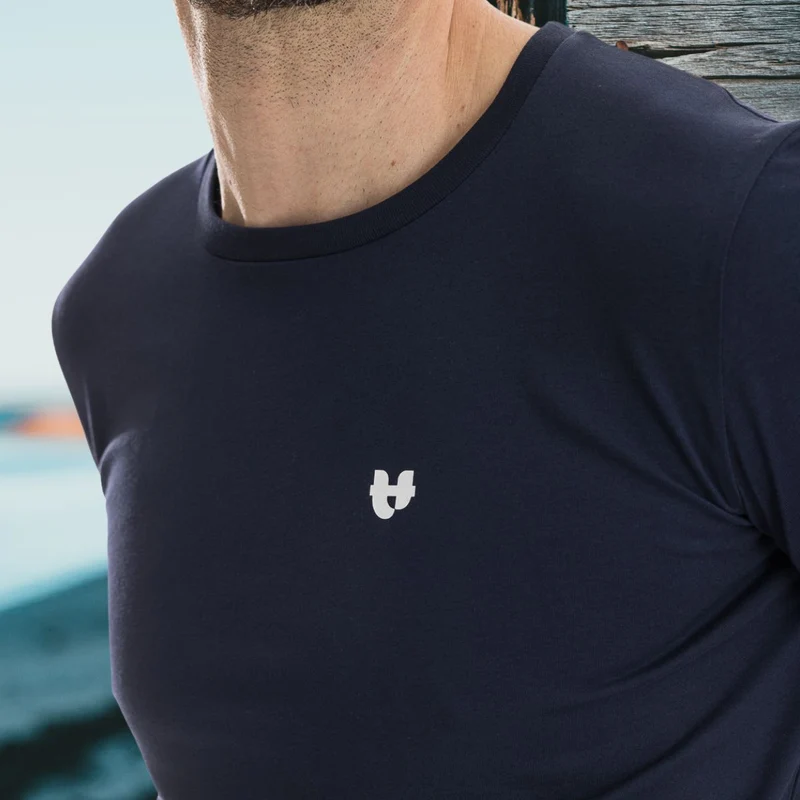 T-shirt bleu marine homme