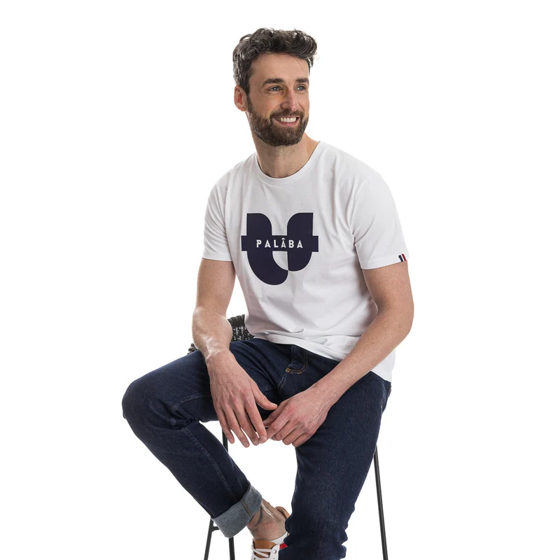 T-shirt manche courte imprimé coton bio