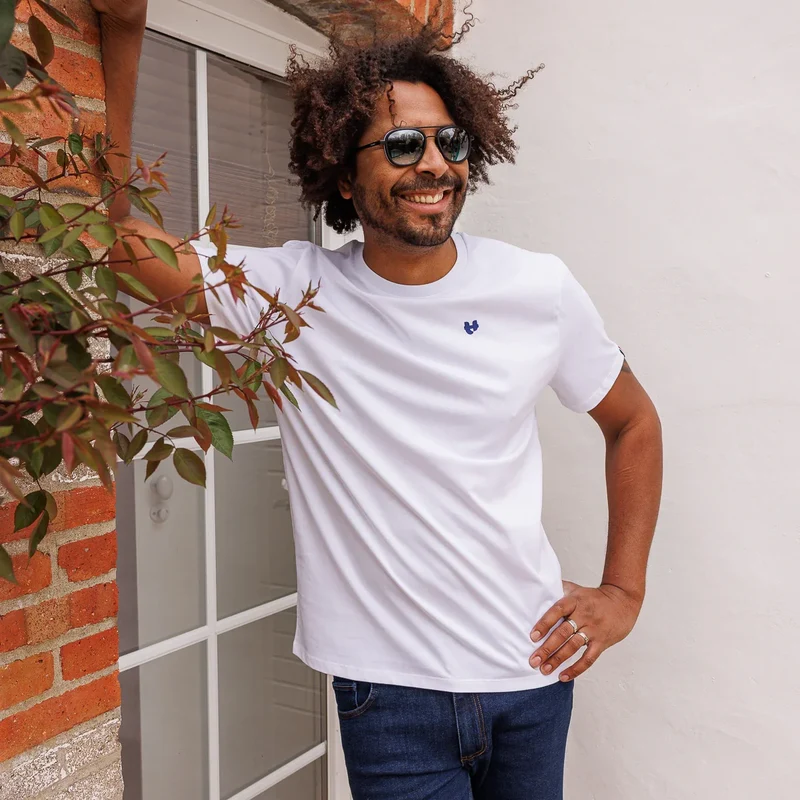 T-shirt blanc homme coton bio