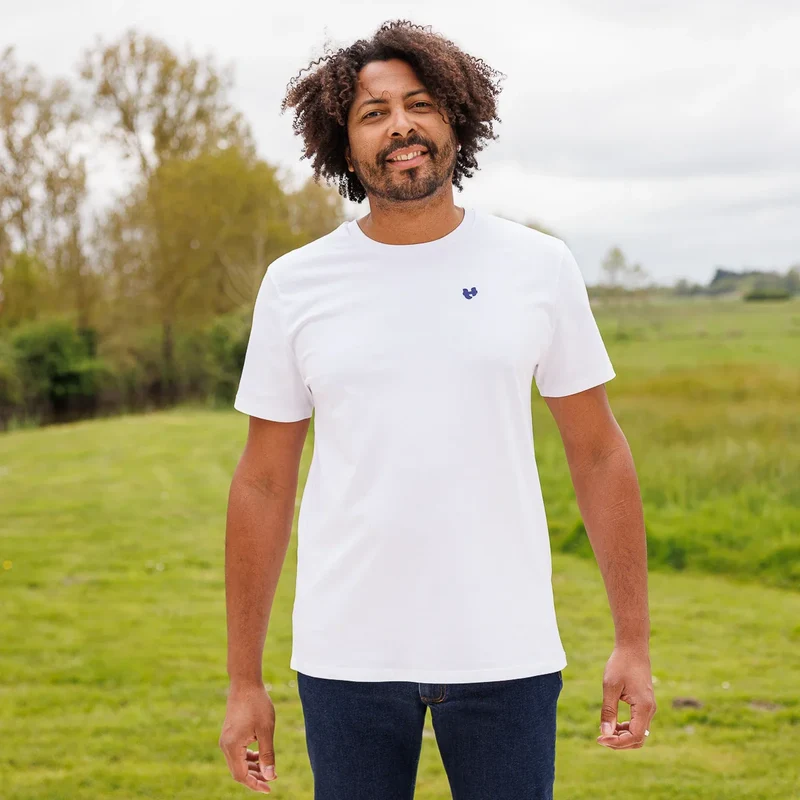 T-shirt blanc homme coton bio