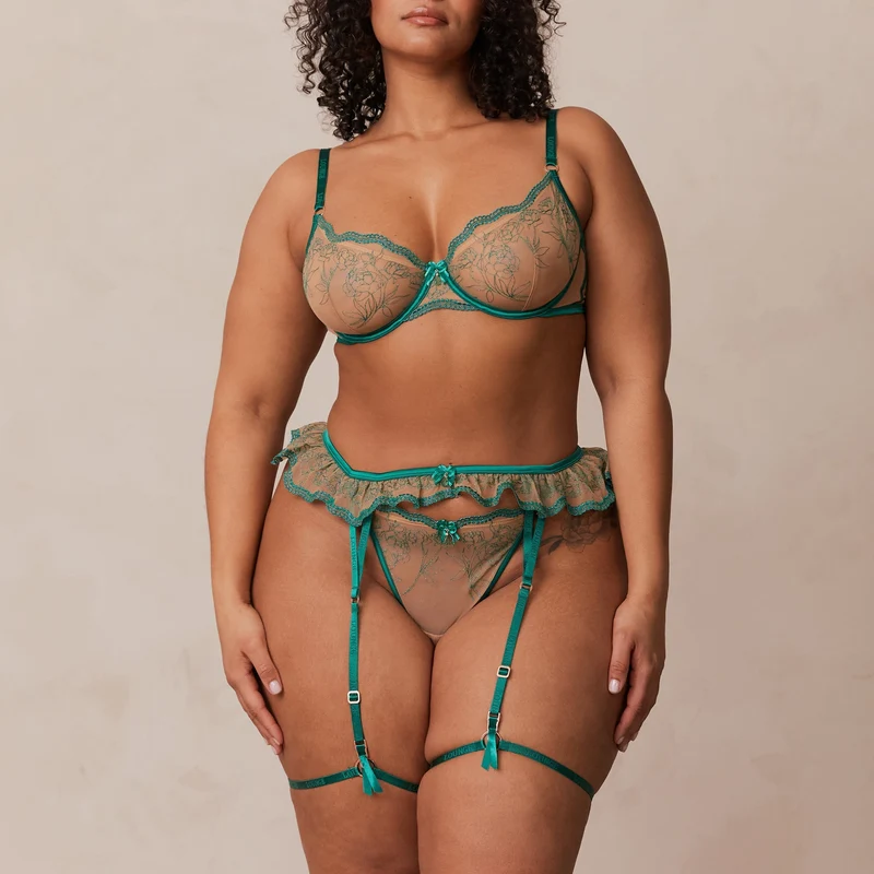 String et Porte-jarretelles Celine Intimates - Vert