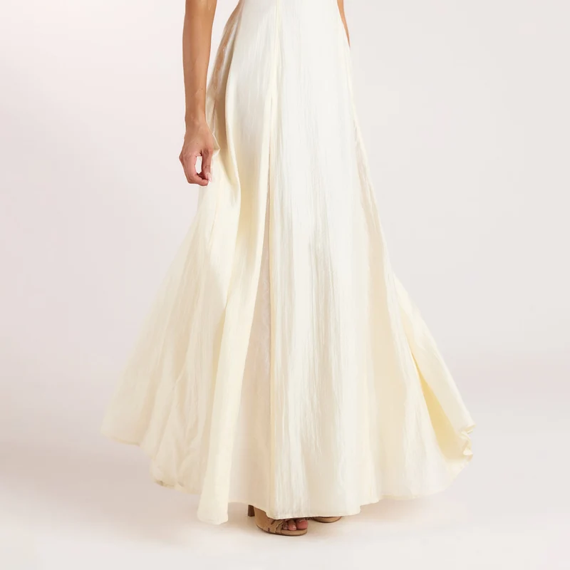 Robe Maxi Brodée - Crème au beurre