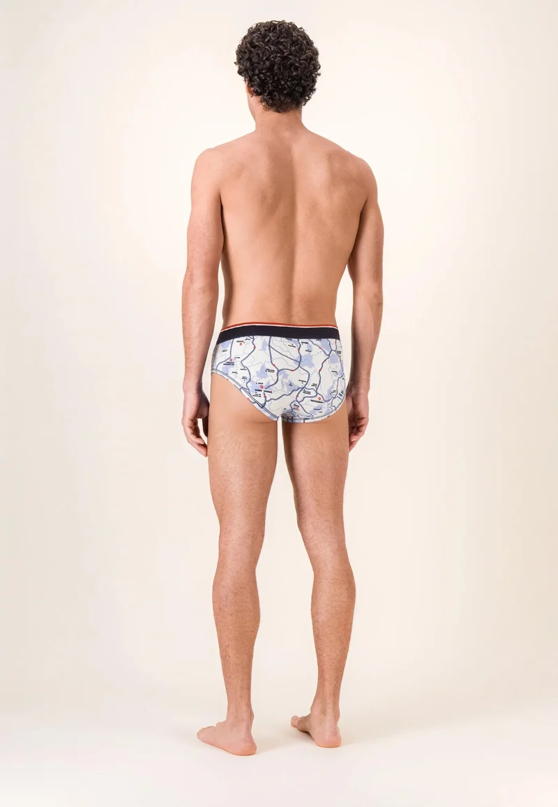 Lot de 3 slips en coton - Slips France En Slip Bleu Jean Marine