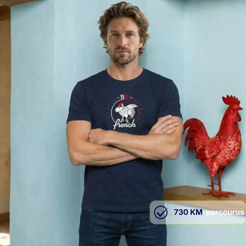 T-shirt Homme bleu | Be French