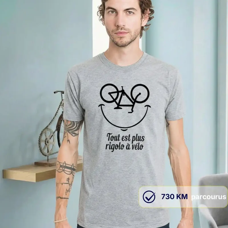 T-shirt Homme gris | Tout est plus rigolo