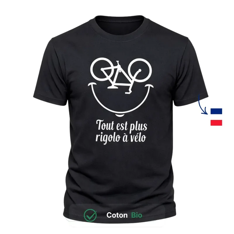 T Shirt Homme Noir | Tout est plus rigolo