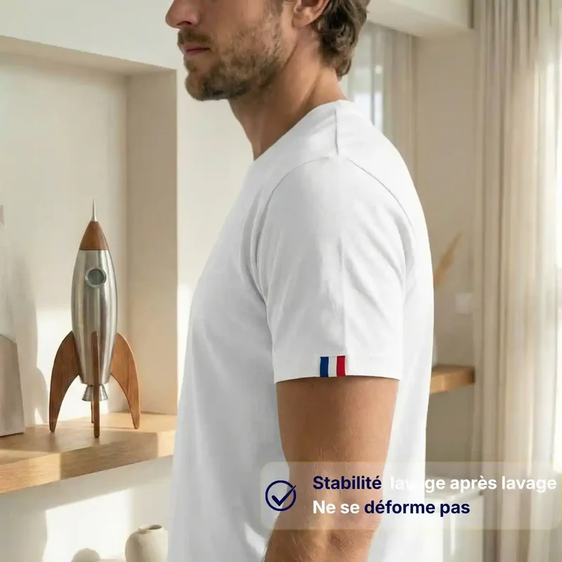 T-shirt Homme blanc | Vélo coeur