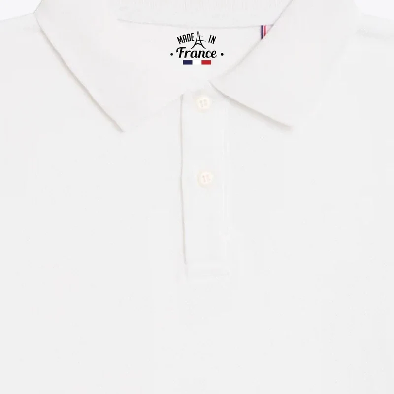 Polo blanc homme