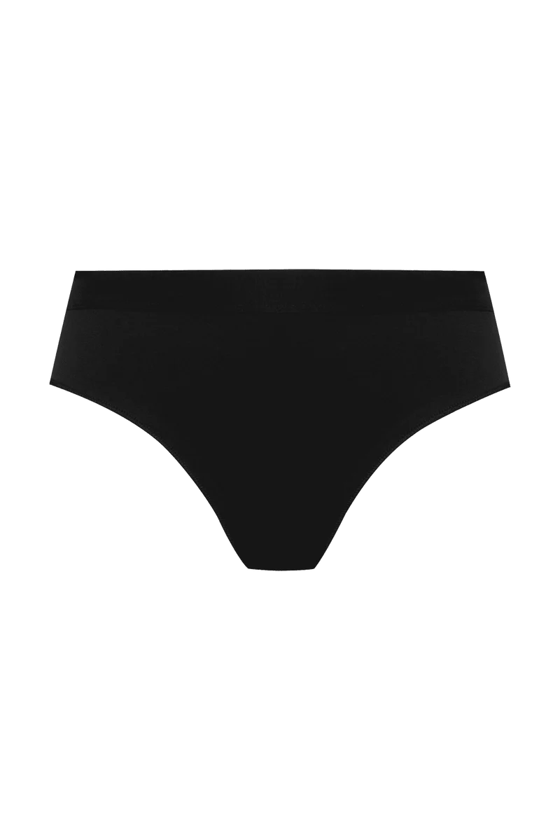 Slip Tulle Design Coton - Noir
