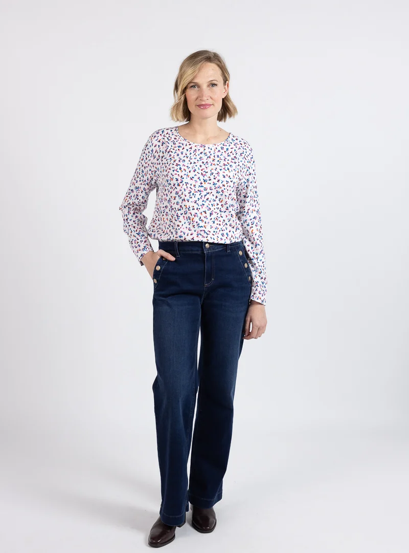 Blouse femme viscose chaude multicolore rose