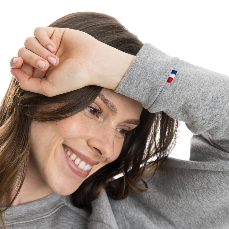 Sweat femme gris