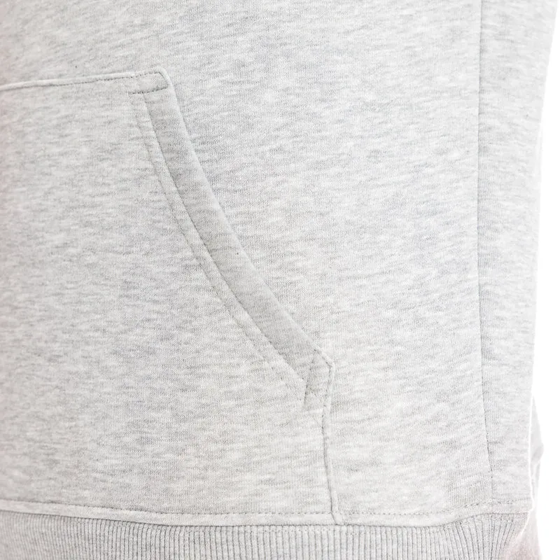 Sweat capuche gris molletonné