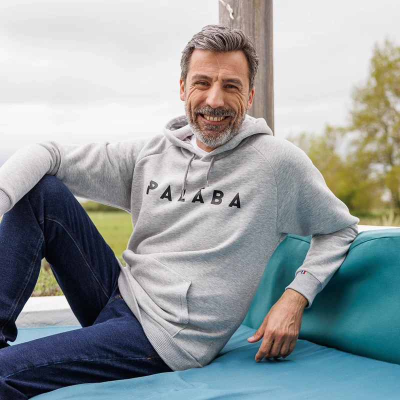 Sweat imprimé homme en coton bio