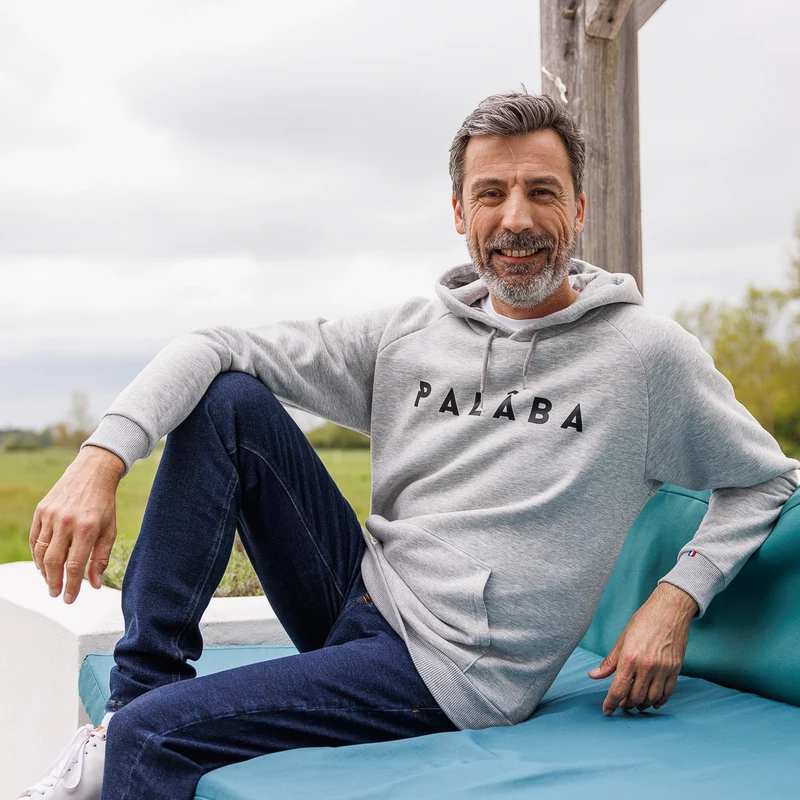 Sweat imprimé homme en coton bio