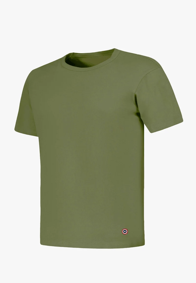T-shirt homme vert à manches courtes en coton - Formidable Kaki Veronese