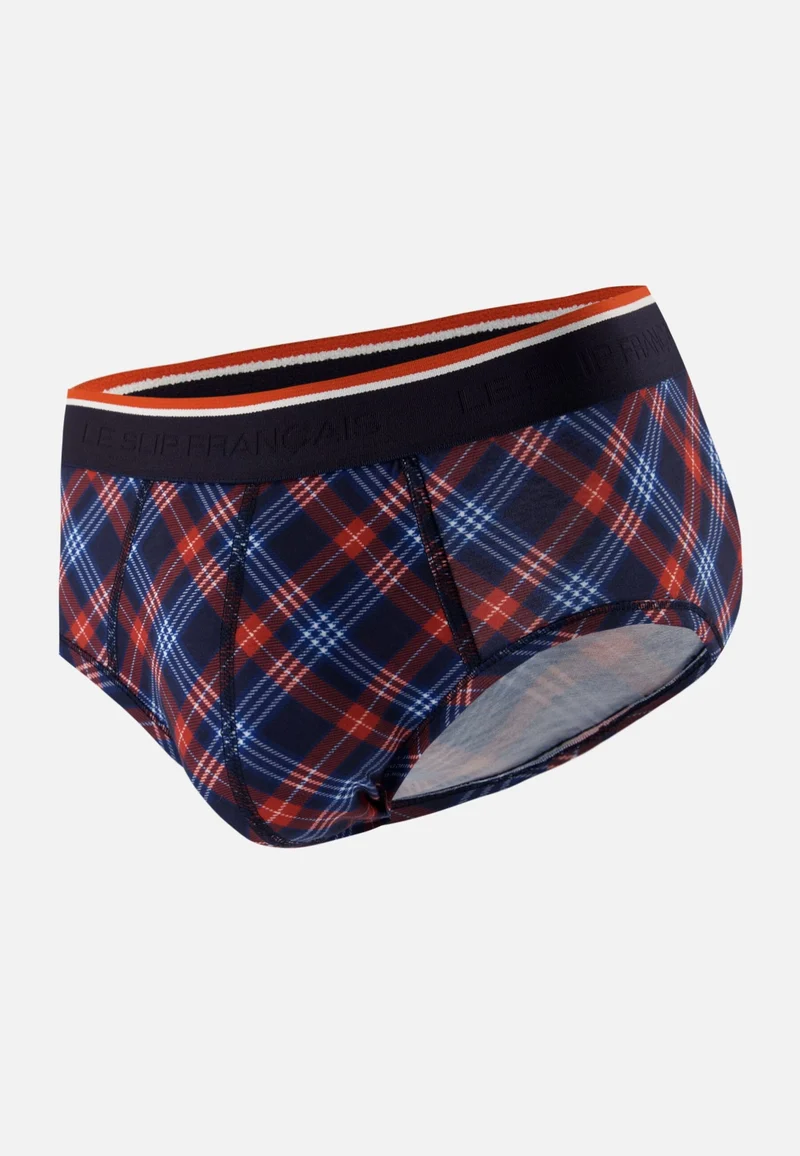 Slip à carreaux tricolores - Terrible Tartan Bleu Blanc Rouge
