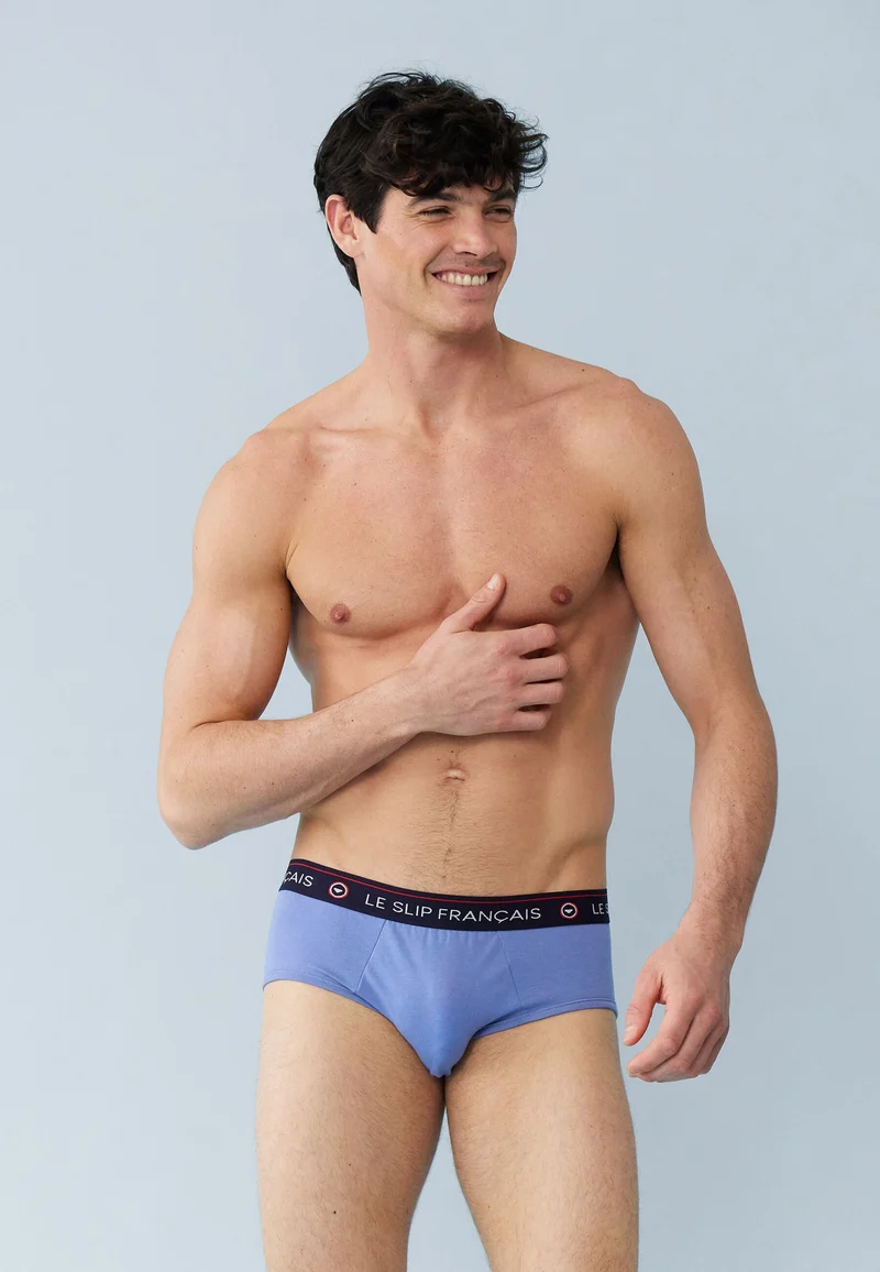 Lot de 5 slips en coton - Slips Nuances De Bleu
