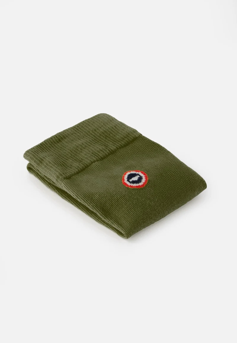 Chaussettes mi-hautes unies vert - Robuste Kaki Veronese