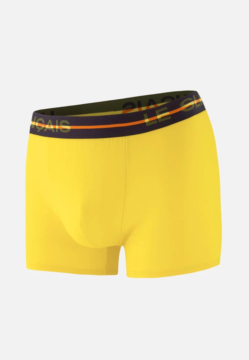 Boxer jaune en coton - Redoutable Jaune Citron