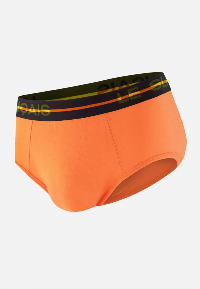Slip orange en coton - Intrépide Orange Pur