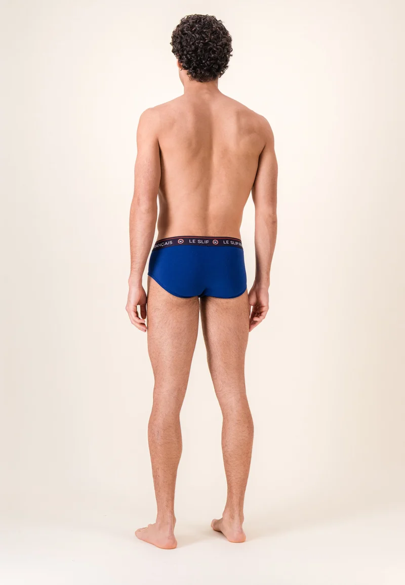 Slip bleu en coton - Intrépide Indigo