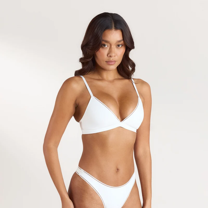 Bralette Comfort Triangle - Blanc