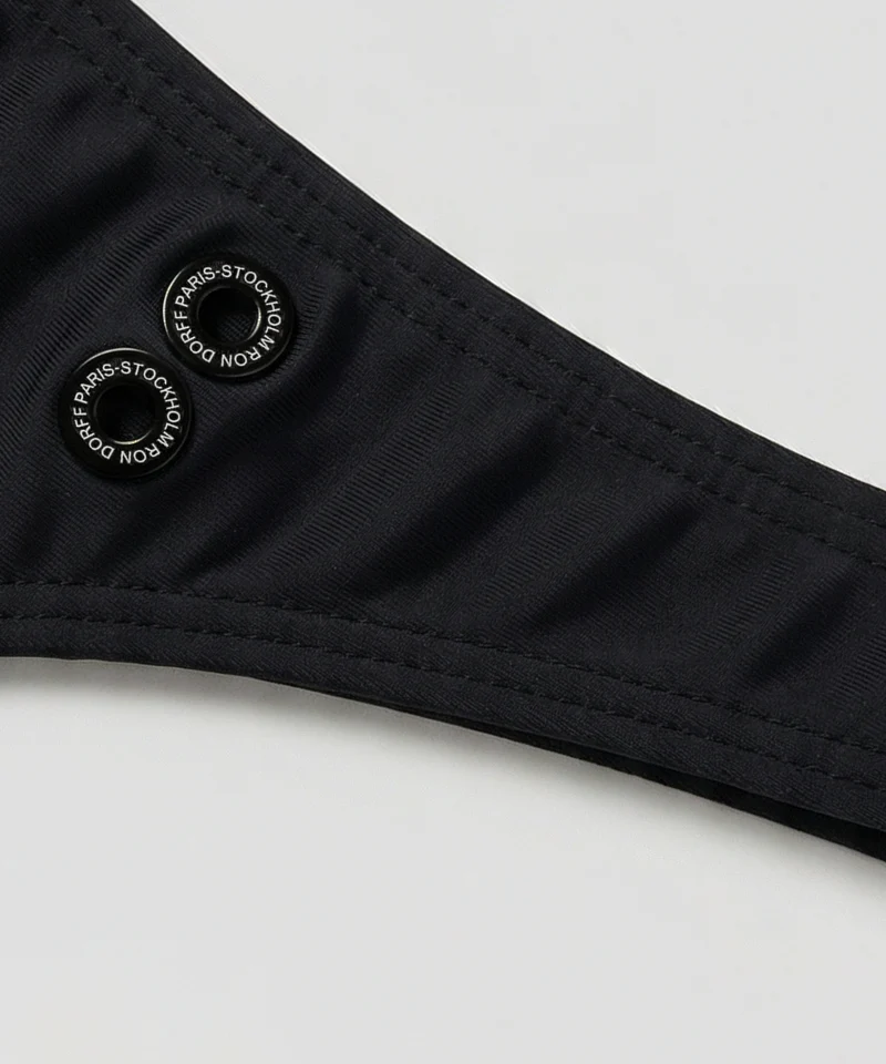RD Thong Swimwear: Black