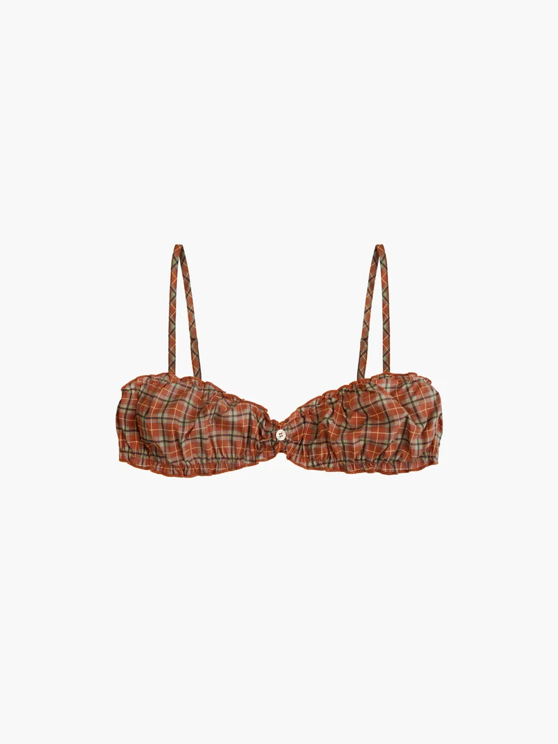 Oddli Plaid Bralette