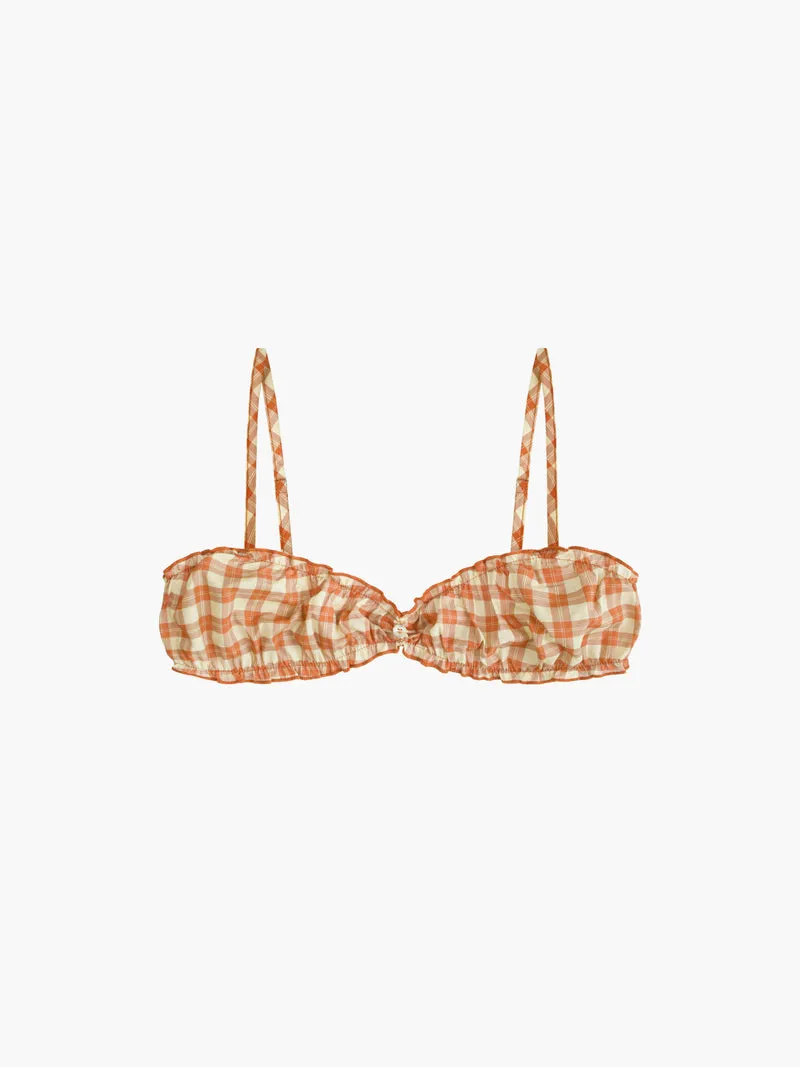 Oddli Plaid Bralette