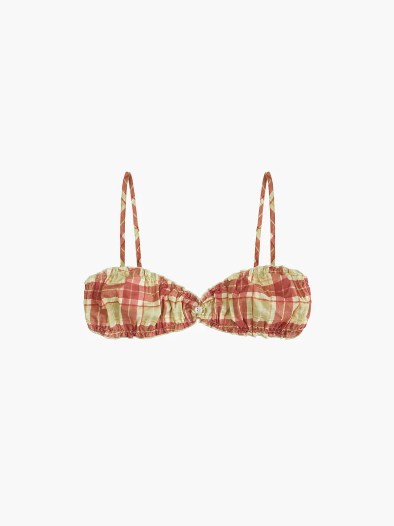 Oddli Plaid Bralette